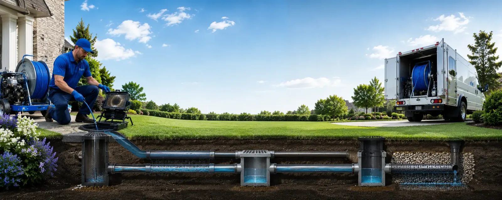 Outdoor drain cleaning information for Goshen, NY